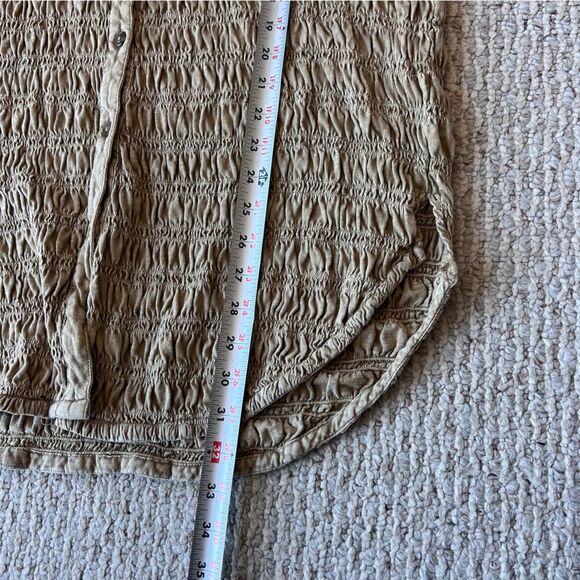 Anthropologie Pilcro Smocked Shacket - Picture 10 of 15